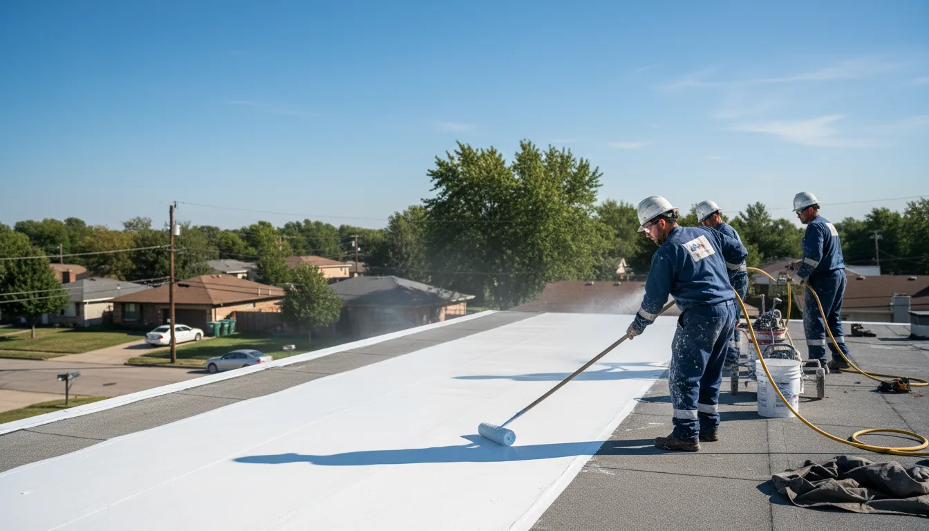 Commercial roof coating in Londonderry, VT near me
